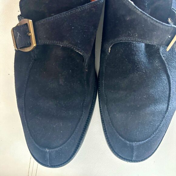 Salvatore Ferragamo Men\'s Shoes Size 8.5 Black Suede main image 9